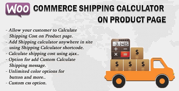 Woocommerce Shipping Calculator On Product Page v2.0
