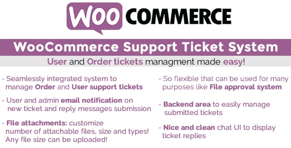 WooCommerce Support Ticket System v1.3.1