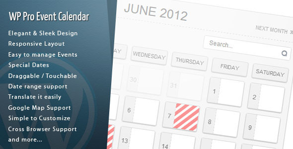 WordPress Pro Event Calendar v3.1.8