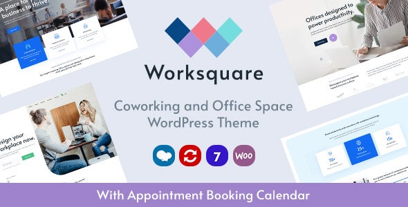 Worksquare v1.2 – Coworking and Office Space WordPress Theme