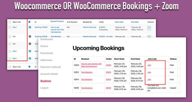 Zoom Integration for WooCommerce Bookings v2.3.0