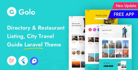 Free Download Golo V1.5.6 Theme– Directory & Listing, Travel 