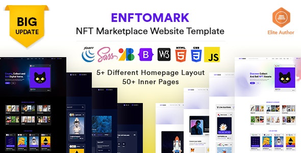 Enftomark v5-NFT Marketplace Website template