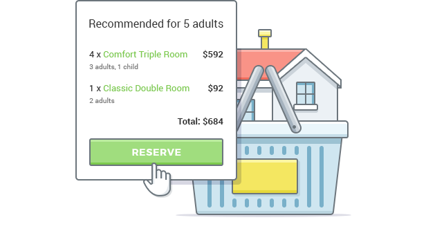 Booking multiple accommodations 