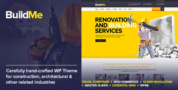 BuildMe Nulled - Construction & Architectural Theme