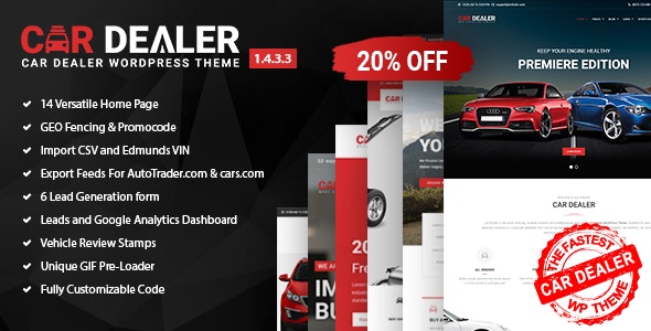 Download Car Dealer - Automotive Responsive WordPress Theme