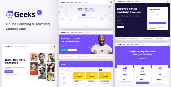Geeks Nulled – Online Learning Marketplace Theme
