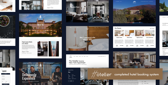 Hoteller Nulled - Hotel Booking for WordPress Theme