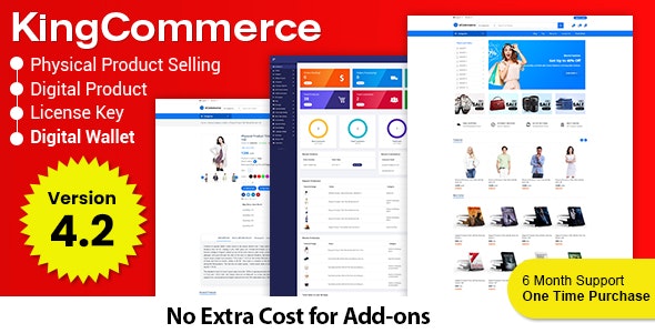 KingCommerce Nulled – All in One Single and Multi-Vendor Eommerce Scripts