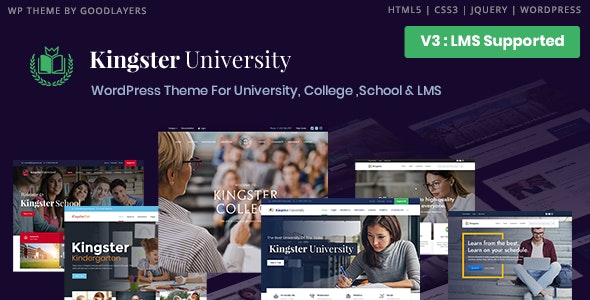 Kingster - LMS Education, University, College and School Theme
