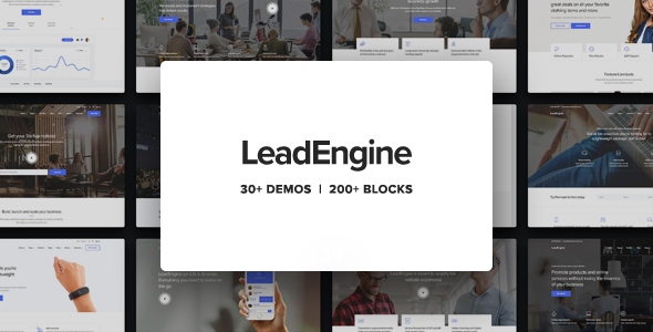 LeadEngine Nulled Multi-Purpose WordPress Theme with Page Builder
