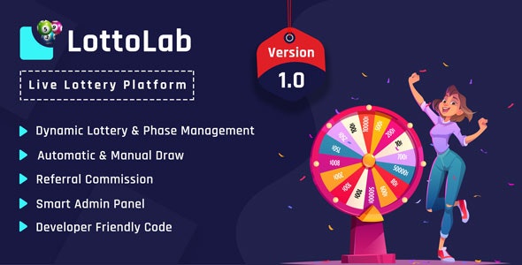 LottoLab Nulled - Live Lottery Platform Script