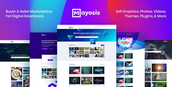 Mayosis Nulled Digital Marketplace WordPress Theme
