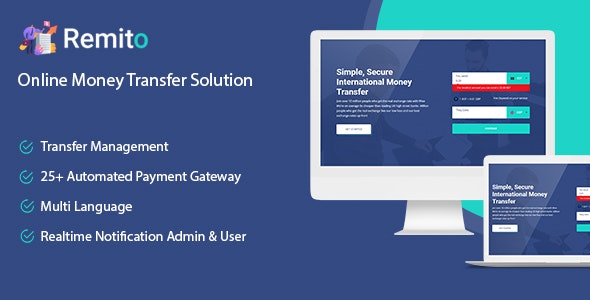 Remito - Online Money Transfer Solution PHP Script