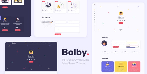bolby-portfolio-cv-resume-wordpress-theme