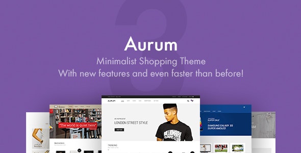Aurum Minimalist Shopping Theme v3.12.0 Nulled