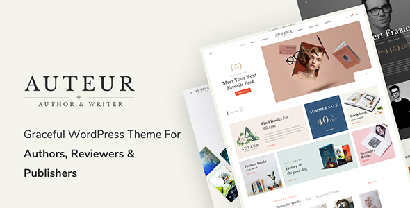 Auteur – WordPress Theme for Authors and Publishers v4.9