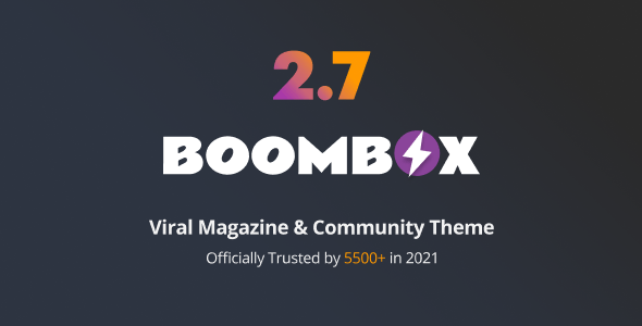 BoomBox — Viral Magazine WordPress Theme v2.8.1