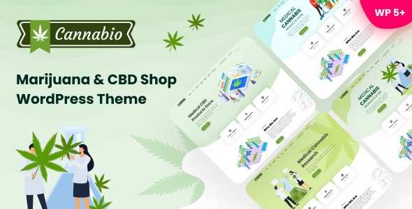 Cannabio – Marijuana and Cannabis WordPress Theme v1.0
