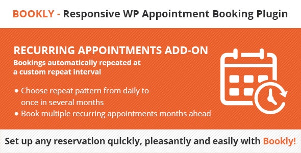 Codecanyon – Bookly Recurring Appointments (Add-on) v4.1