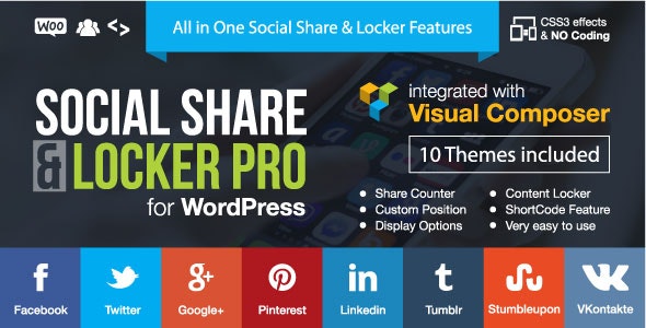 Codecanyon – Social Share Locker Pro WordPress Plugin v7.8