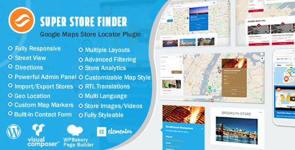 Codecanyon – Super Store Finder for WordPress (Google Maps Store Locator) v6.6