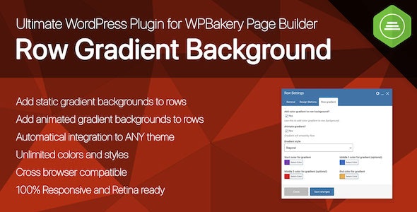 Codecanyon Ultimate Row Gradient Background for WPBakery Page Builder WordPress plugin v1.0