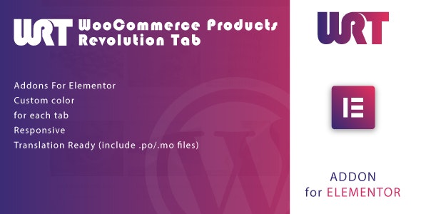 Codecanyon WooCommerce Products Revolution Tab for Elementor WordPress Plugin v1.0