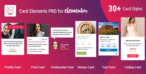 Codecanyon Card Elements Pro for Elementor v1.0.2