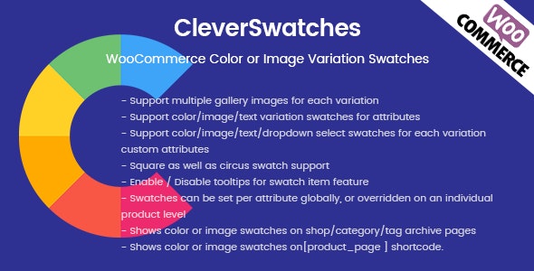 Codecanyon CleverSwatches WooCommerce Color or Image Variation Swatches v2.2.3
