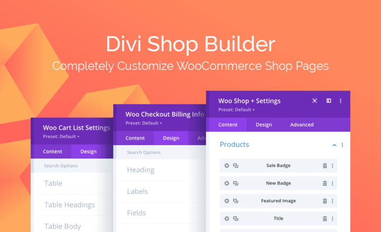 Divi Shop Builder For WooCommerce v1.1.17