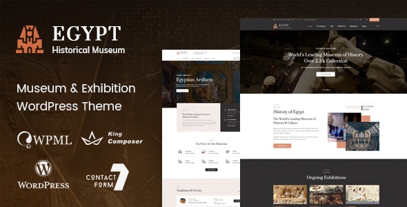 Egypt – Museum & Exhibition WordPress Theme v1.6