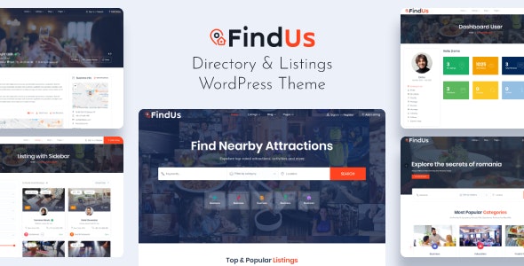 Findus Directory Listing WordPress Theme v1.1.35