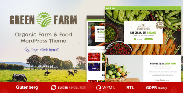 Green Farm – Organic Food WordPress Theme v1.1.9