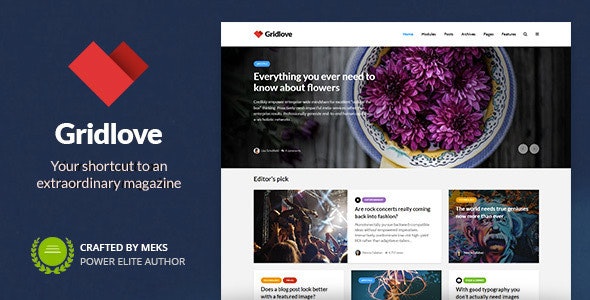 Gridlove – News Portal & Magazine WordPress Theme v2.0.0