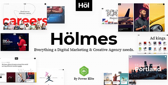 Holmes Digital Agency Theme v1.3.2 Nulled