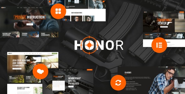 Honor | Multi-Purpose Shooting Club & Weapon Store WordPress Theme + Elementor v1.3.0