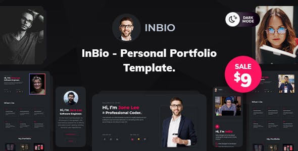 InBio One Page Personal Portfolio Template v1.0.5 1