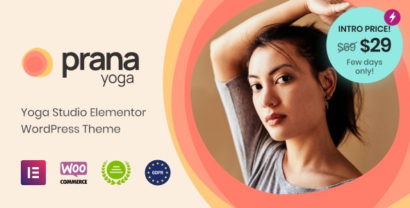 Prana Yoga Theme for Elementor v1.0