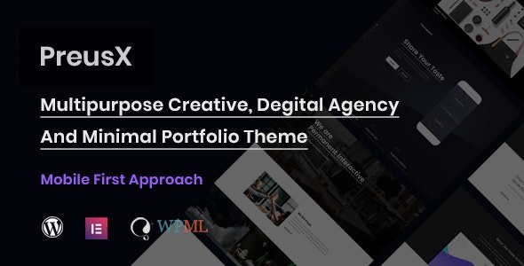PreusX – Digital Agency And Portfolio WordPress Theme v1.2.0