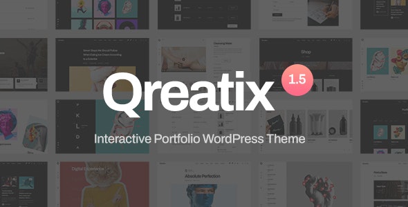 Qreatix – Interactive Portfolio WordPress Theme v1.5.4 Nulled