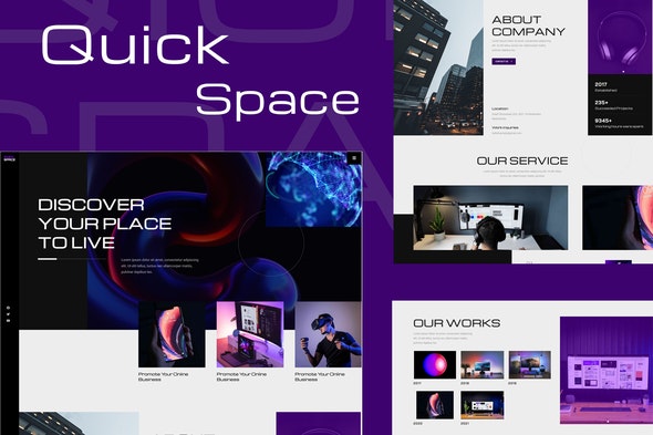 QuickSpace – Creative Business Elementor Template Kit