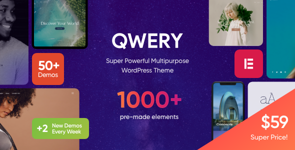 Qwery – Multi-Purpose Business WordPress Theme + RTL v1.1.4