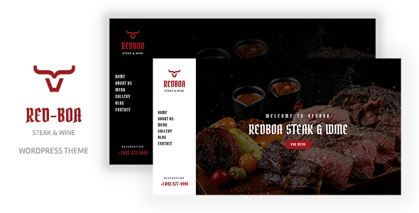 Redboa Steakhouse Restaurant WordPress v1.0