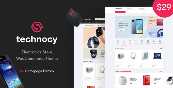 Technocy Electronics Store WooCommerce Theme v1.0.4