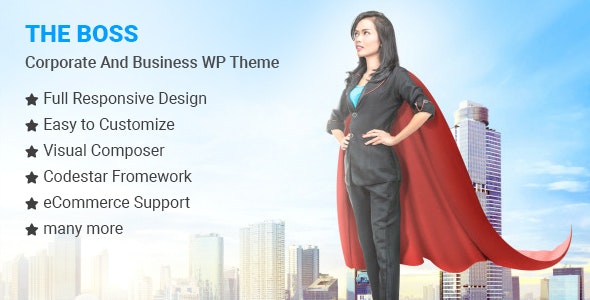 The Boss Corporate Business WordPress Theme v1.0.4