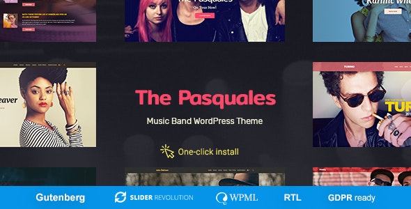 The Pasquales – Music Band, DJ and Artist WP Theme v1.0.5