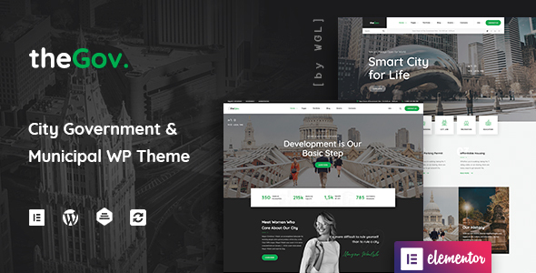 TheGov Municipal and Government WordPress Theme v1.2.1 Nulled