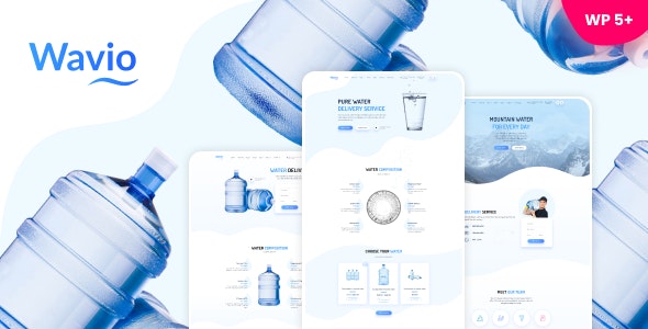 Wavio – Bottled Water Delivery WordPress Theme – 11 June 21