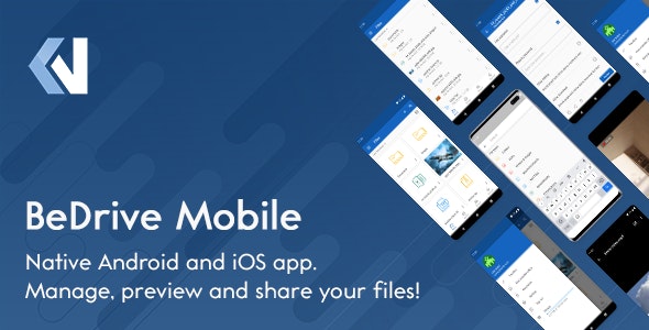 Codecanyon – BeDrive Mobile – Native Flutter Android and iOS app for File Storage PHP Script v2.0